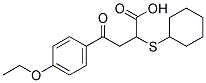 2-(CYCLOHEXYLSULFANYL)-4-(4-ETHOXYPHENYL)-4-OXOBUTANOIC ACID Struktur