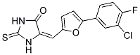 (5E)-5-{[5-(3-CHLORO-4-FLUOROPHENYL)-2-FURYL]METHYLENE}-2-THIOXOIMIDAZOLIDIN-4-ONE Struktur