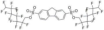 DI(2,2,3,3,4,4,5,5,6,6,7,7-DODECAFLUOROHEPTYL) 9H-FLUORENE-2,7-DISULFONATE Struktur