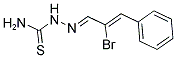 2-(2-BROMO-3-PHENYLPROP-2-ENYLIDENE)HYDRAZINE-1-CARBOTHIOAMIDE Struktur