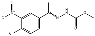 METHYL 2-[1-(4-CHLORO-3-NITROPHENYL)ETHYLIDENE]-1-HYDRAZINECARBOXYLATE Struktur