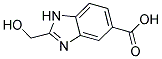 2-HYDROXYMETHYL-5-BENZIMIDAZOLECARBOXYLIC ACID Struktur