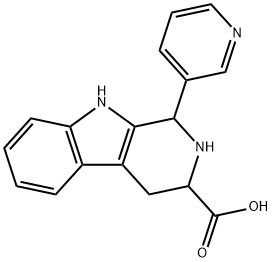 1-PYRIDIN-3-YL-2,3,4,9-TETRAHYDRO-1H-B-CARBOLINE-3-CARBOXYLIC ACID Struktur