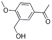 1-(3-HYDROXYMETHYL-4-METHOXY-PHENYL)-ETHANONE Struktur