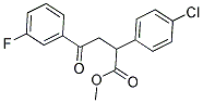 METHYL 2-(4-CHLOROPHENYL)-4-(3-FLUOROPHENYL)-4-OXOBUTANOATE Struktur