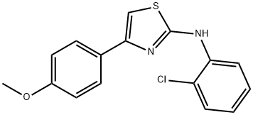 (2-CHLOROPHENYL)(4-(4-METHOXYPHENYL)(2,5-THIAZOLYL))AMINE Struktur