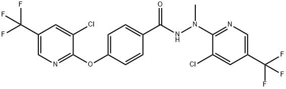 N-((3-CHLORO-5-(TRIFLUOROMETHYL)(2-PYRIDYL))METHYLAMINO)(4-(3-CHLORO-5-(TRIFLUOROMETHYL)(2-PYRIDYLOXY))PHENYL)FORMAMIDE Struktur