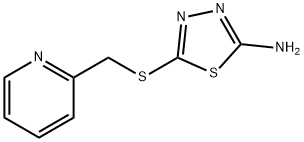 5-[(PYRIDIN-2-YLMETHYL)SULFANYL]-1,3,4-THIADIAZOL-2-AMINE Struktur