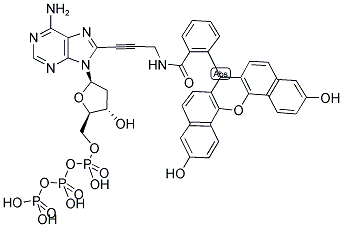 NAPHTHOFLUORESCEIN-5-DATP Struktur