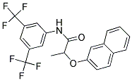 N-(3,5-BIS(TRIFLUOROMETHYL)PHENYL)-2-(2-NAPHTHYLOXY)PROPANAMIDE Struktur