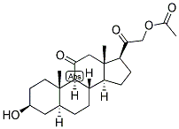 5-ALPHA-PREGNAN-3-BETA, 21-DIOL-11,20-DIONE 21-ACETATE Struktur