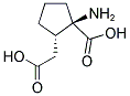 (+/-)-TRANS-1-AMINO-1-CARBOXYCYCLOPENTANE-2-ACETIC ACID Struktur