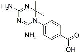 4-(4,6-DIAMINO-2,2-DIMETHYL-2H-[1,3,5]TRIAZIN-1-YL)-BENZOIC ACID Struktur