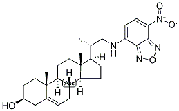 (3BETA,20S)-20-METHYL-21-((7-NITRO-4-BENZOFURAZANYL)-AMINO)-PREGN-5-EN-3-OL Struktur