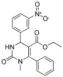 1-METHYL-4-(3-NITRO-PHENYL)-2-OXO-6-PHENYL-1,2,3,4-TETRAHYDRO-PYRIMIDINE-5-CARBOXYLIC ACID ETHYL ESTER Struktur