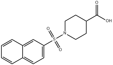 1-(2-NAPHTHYLSULFONYL)-4-PIPERIDINECARBOXYLIC ACID Struktur