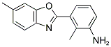 2-METHYL-3-(6-METHYL-BENZOOXAZOL-2-YL)-PHENYLAMINE Struktur