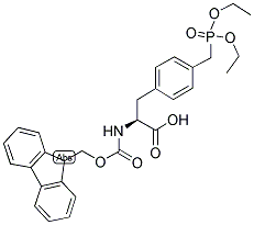 FMOC-P(CH2-PO3ET2)-L-PHE-OH Struktur