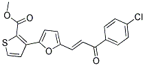 METHYL 3-(5-[3-(4-CHLOROPHENYL)-3-OXOPROP-1-ENYL]-2-FURYL)THIOPHENE-2-CARBOXYLATE Struktur