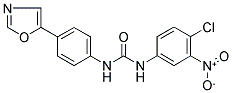 N-(4-CHLORO-3-NITROPHENYL)-N'-[4-(1,3-OXAZOL-5-YL)PHENYL]UREA Struktur