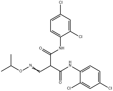 N1,N3-BIS(2,4-DICHLOROPHENYL)-2-[(ISOPROPOXYIMINO)METHYL]MALONAMIDE Struktur