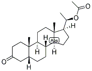 5-BETA-PREGNAN-20-BETA-OL-3-ONE ACETATE Struktur