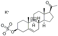 5-PREGNEN-3BETA-OL-20-ONE 3-SULFATE POTASSIUM Struktur