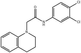 N-(3,4-DICHLOROPHENYL)-2-(1,2,3,4-TETRAHYDROQUINOLYL)ETHANAMIDE Struktur