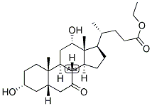 5-BETA-CHOLANIC ACID-3-ALPHA, 12-ALPHA-DIOL-7-ONE ETHYL ESTER Struktur