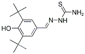 4-(2-((AMINOTHIOXOMETHYL)AMINO)-2-AZAVINYL)-2,6-BIS(TERT-BUTYL)PHENOL Struktur