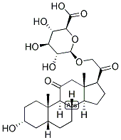 5-BETA-PREGNAN-3-ALPHA, 21-DIOL-11,20-DIONE 21-GLUCOSIDURONATE Struktur