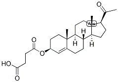 4-PREGNEN-3-BETA-OL-20-ONE HEMISUCCINATE Struktur