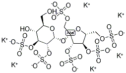 SUCROSE HEXASULFATE, POTASSIUM SALT Struktur