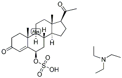 4-PREGNEN-6-BETA-OL-3,20-DIONE SULPHATE, TRIETHYL AMMONIUM SALT Struktur