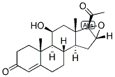 4-PREGNEN-16ALPHA,17ALPHA-EPOXY-11BETA-OL-3,20-DIONE Struktur