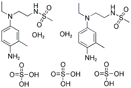 4-AMINO-3-METHYL-N-ETHYL-N-(METHANESULFONAMIDOETHYL)ANILINESESQUISULFATE MONOHYDRATE Struktur