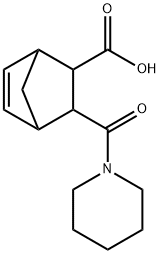 3-(PIPERIDIN-1-YLCARBONYL)BICYCLO[2.2.1]HEPT-5-ENE-2-CARBOXYLIC ACID Struktur