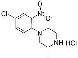 1-(4-CHLORO-2-NITROPHENYL)-3-METHYLPIPERAZINE HYDROCHLORIDE Struktur