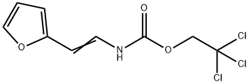 2,2,2-TRICHLOROETHYL N-[2-(2-FURYL)VINYL]CARBAMATE Struktur