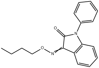 1-PHENYL-1H-INDOLE-2,3-DIONE 3-(O-BUTYLOXIME) Struktur