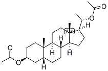 5-BETA-PREGNAN-3-BETA, 20-ALPHA-DIOL DIACETATE Struktur