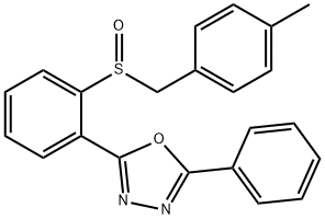 2-(2-[(4-METHYLBENZYL)SULFINYL]PHENYL)-5-PHENYL-1,3,4-OXADIAZOLE Struktur