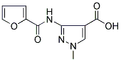 3-[(2-FURYLCARBONYL)AMINO]-1-METHYL-1H-PYRAZOLE-4-CARBOXYLIC ACID Struktur