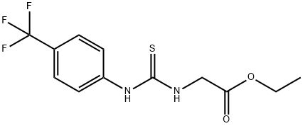 ETHYL 2-(([4-(TRIFLUOROMETHYL)ANILINO]CARBOTHIOYL)AMINO)ACETATE Struktur