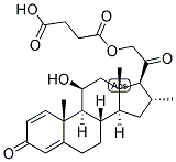 1,4-PREGNADIEN-11-BETA, 21-DIOL-3,20-DIONE 21-HEMISUCCINATE Struktur