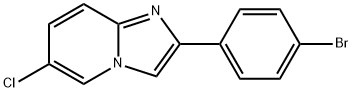 2-(4-BROMOPHENYL)-6-CHLOROIMIDAZO[1,2-A]PYRIDINE Struktur