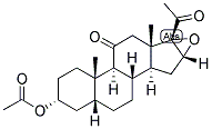 5-BETA-PREGNAN-16,17-EPOXY-3-ALPHA-OL-11,20-DIONE ACETATE Struktur