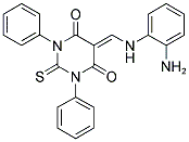 5-{[(2-AMINOPHENYL)AMINO]METHYLENE}-1,3-DIPHENYL-2-THIOXODIHYDROPYRIMIDINE-4,6(1H,5H)-DIONE Struktur