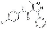 N-(4-CHLOROPHENYL)-5-METHYL-3-PHENYL-4-ISOXAZOLECARBOXAMIDE Struktur