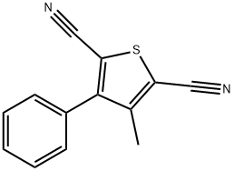 3-METHYL-4-PHENYL-2,5-THIOPHENEDICARBONITRILE Struktur